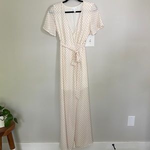 White wrap dress